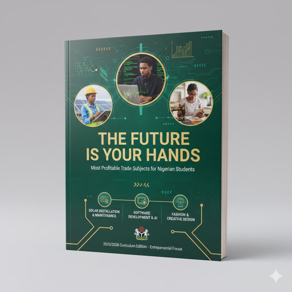 Most Profitable Trade Subjects for Nigerian Students (2026 Career Guide) In today’s Nigeria, academic degrees alone no longer guarantee financial success. With rising unemployment and increasing demand for practical skills, trade subjects have become one of the smartest career paths for Nigerian students. Trade subjects equip students with hands-on, income-generating skills that can lead to self-employment, entrepreneurship, and high-demand jobs—both locally and internationally. Whether you are a secondary school student choosing subjects, a parent advising your child, or a teacher guiding career decisions, understanding the most profitable trade subjects for Nigerian students is essential. This guide explores the top trade subjects in Nigeria, their income potential, career opportunities, and why they are worth pursuing in 2026 and beyond. What Are Trade Subjects? Trade subjects are skill-based vocational courses taught in secondary schools, technical colleges, and vocational centers. Unlike purely theoretical subjects, trade subjects focus on: Practical skills Hands-on training Real-world problem-solving Entrepreneurship and employability In Nigeria, many trade subjects are examined by WAEC and NABTEB, making them officially recognized pathways to careers and further education. Why Trade Subjects Are Highly Profitable in Nigeria Trade subjects are becoming increasingly profitable because: Nigeria has a huge skills gap Skilled artisans are in high demand Many trades allow self-employment Startup costs are often lower than university education Skills can be monetized locally and internationally With the right training and certification, trade subjects can provide financial independence faster than many white-collar jobs. 1. Electrical Installation and Maintenance Electrical Installation is one of the most profitable trade subjects in Nigeria. Why It’s Profitable Constant demand for electricians Applicable to homes, offices, and industries Opportunities in solar and renewable energy Career Opportunities Electrician Electrical technician Solar installation expert Electrical contractor Skilled electricians can earn ₦150,000–₦500,000 monthly, depending on experience and location. 2. Plumbing and Pipe Fitting Plumbing is a trade many students overlook, yet it is extremely lucrative. Why It’s Profitable Every building needs plumbing Repairs and installations are ongoing Limited competition from trained professionals Career Opportunities Residential plumber Commercial plumbing contractor Borehole and water system technician Experienced plumbers in urban areas earn ₦200,000+ monthly, especially on contract jobs. 3. Fashion Design and Garment Making Fashion design is one of the most popular and profitable trade subjects among Nigerian youths. Why It’s Profitable Nigeria has a strong fashion culture High demand for local and custom outfits Easy to start with small capital Career Opportunities Fashion designer Tailor Fashion entrepreneur Costume designer Many fashion designers earn ₦300,000–₦1,000,000 monthly, especially during festive seasons. 4. Automobile Mechanics (Auto Mechanics) With millions of vehicles on Nigerian roads, auto mechanics remain highly relevant and profitable. Why It’s Profitable Cars constantly need maintenance Modern vehicles require skilled technicians Opportunities to specialize (engine, diagnostics, electricals) Career Opportunities Auto mechanic Vehicle diagnostics technician Auto workshop owner Experienced mechanics can earn ₦250,000–₦600,000 monthly, excluding spare parts sales. 5. Welding and Fabrication Welding is a high-income trade subject, especially for students interested in construction and engineering-related skills. Why It’s Profitable High demand in construction and oil & gas Skills are exportable internationally Few highly skilled welders Career Opportunities Welder Fabricator Metal works specialist Certified welders can earn ₦300,000+ monthly, with even higher income abroad. 6. Carpentry and Furniture Making Carpentry has evolved from simple woodwork into modern furniture and interior design. Why It’s Profitable Constant demand for furniture High profits on custom designs Opportunities in real estate projects Career Opportunities Carpenter Furniture maker Interior woodwork specialist A skilled furniture maker can earn ₦200,000–₦700,000 monthly, depending on clientele. 7. ICT and Computer Trade Subjects Technology-related trade subjects are among the fastest-growing and most profitable. Examples Computer Hardware Maintenance Networking Web design basics Why It’s Profitable Growing digital economy Remote work opportunities Global demand ICT-skilled students can earn ₦150,000–₦1,000,000 monthly, especially in freelancing. 8. Solar PV Installation and Maintenance Renewable energy is booming in Nigeria due to electricity challenges. Why It’s Profitable Rising demand for solar power Government and private sector projects Low competition compared to demand Career Opportunities Solar technician Renewable energy installer Energy consultant Solar technicians earn ₦200,000–₦800,000 per project, depending on scale. 9. Catering Craft Practice Food-related trades are evergreen in Nigeria. Why It’s Profitable Nigerians love food Events happen year-round Easy to scale into restaurants and catering businesses Career Opportunities Caterer Baker Event food service provider Successful caterers can earn ₦300,000+ monthly, especially during weekends and events. 10. Animal Husbandry and Agricultural Trades Agriculture-based trades are regaining popularity due to food security concerns. Why It’s Profitable High demand for food Government support for agriculture Export opportunities Career Opportunities Poultry farmer Livestock manager Agribusiness owner Many young farmers earn ₦200,000–₦1,000,000 monthly with proper planning. WAEC and NABTEB Recognition of Trade Subjects Most profitable trade subjects are officially recognized by: WAEC NABTEB Technical colleges This means students can: Use them for certification Gain admission into polytechnics Start businesses legally Choosing the Right Trade Subject as a Student When choosing a trade subject, consider: Your personal interest Market demand Startup capital Long-term growth potential The most profitable trade is the one you are willing to master. Final Thoughts The era where trade subjects were seen as “last options” is over. In 2026, trade subjects are some of the most profitable career paths for Nigerian students. With the right skills, certification, and determination, students can build financial independence, employ others, and thrive without waiting for government jobs. Choosing a profitable trade subject today is choosing economic freedom tomorrow.