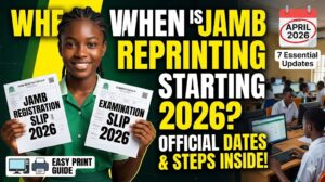 When Is JAMB Reprinting Starting 2026?