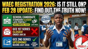 is waec registration still on for 2026?