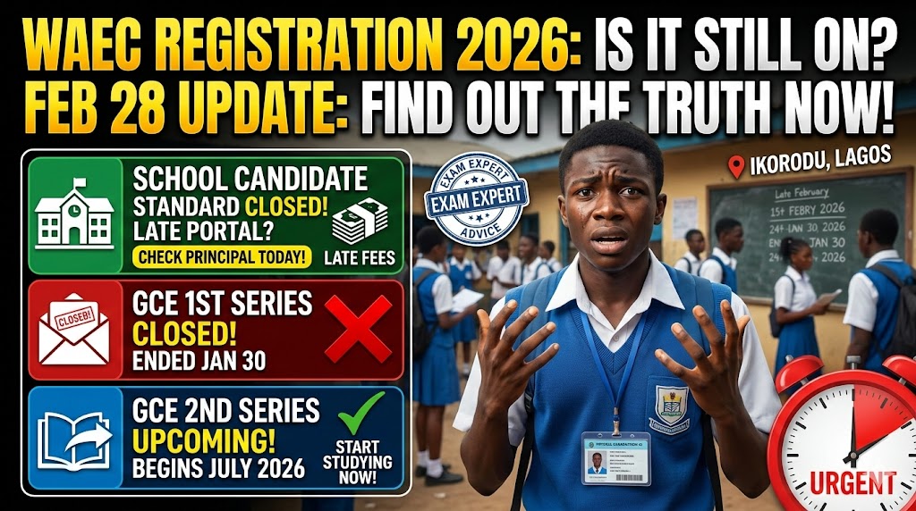 is waec registration still on for 2026?