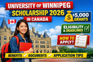 University of Winnipeg Scholarship 2026 in Canada: learn the available awards, eligibility, benefits, deadlines, required documents, and how to apply through the official UWinnipeg process.