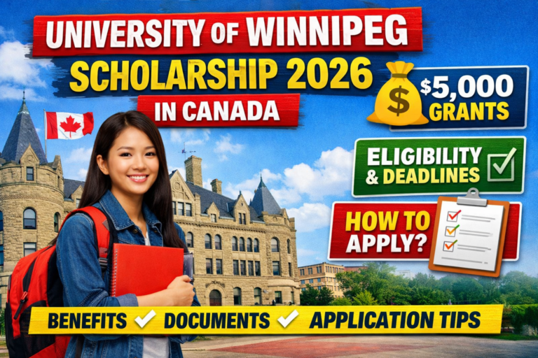 University of Winnipeg Scholarship 2026 in Canada: learn the available awards, eligibility, benefits, deadlines, required documents, and how to apply through the official UWinnipeg process.