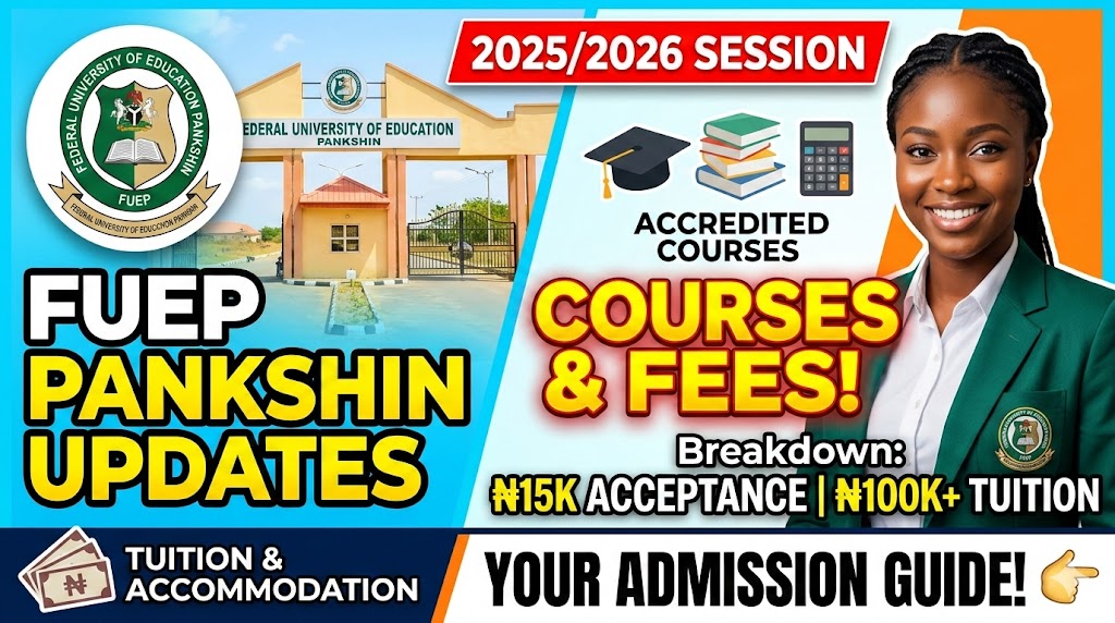 Federal University of Education Pankshin Courses and Fees