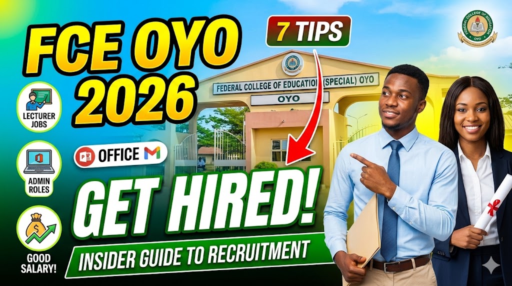Federal College of Education Oyo Recruitment 2026: Everything You need to Know