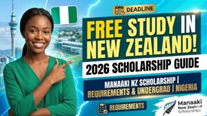 Manaaki New Zealand Scholarship 2026 For Undergraduate (Requirements & Deadline Guide)