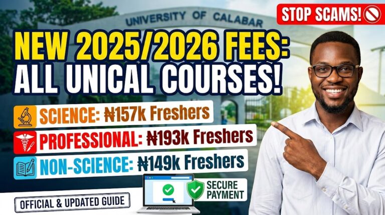 UNICAL School Fees for All Courses (2025/2026 Guide)