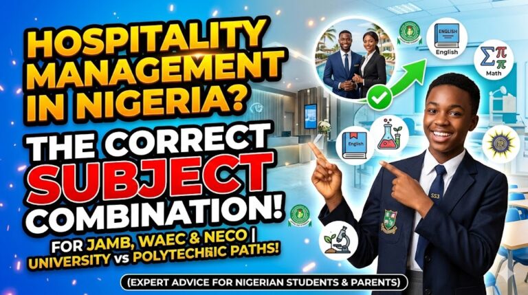 Subject Combination for Hospitality Management in Nigeria