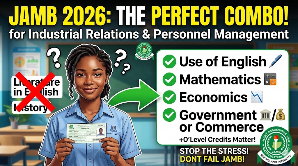 JAMB Combination for Industrial Relations and Personnel Management