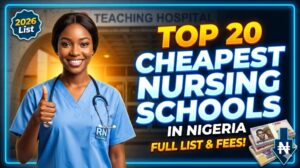 The Top 20 Cheapest School of Nursing in Nigeria for 2026
