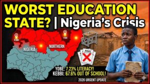 Which state has the lowest education in Nigeria?
