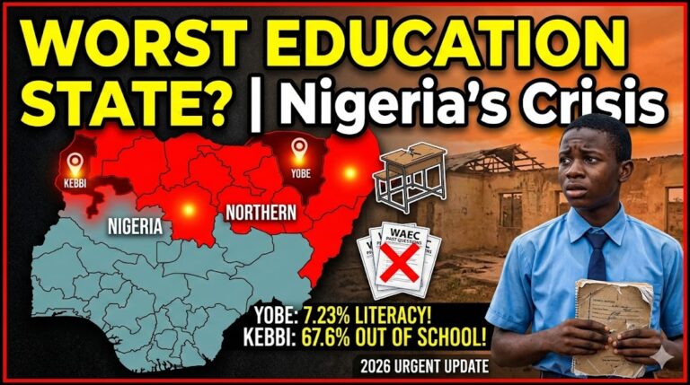 Which state has the lowest education in Nigeria?