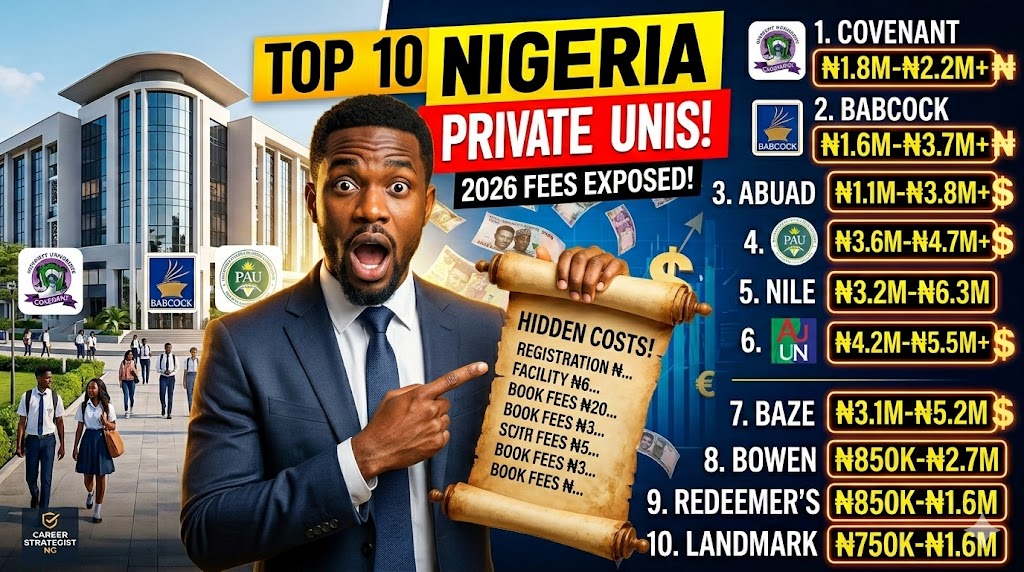 Top 10 Private Universities in Nigeria and their Fees
