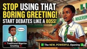 how to start a debate greeting in secondary school