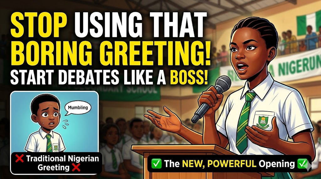 how to start a debate greeting in secondary school