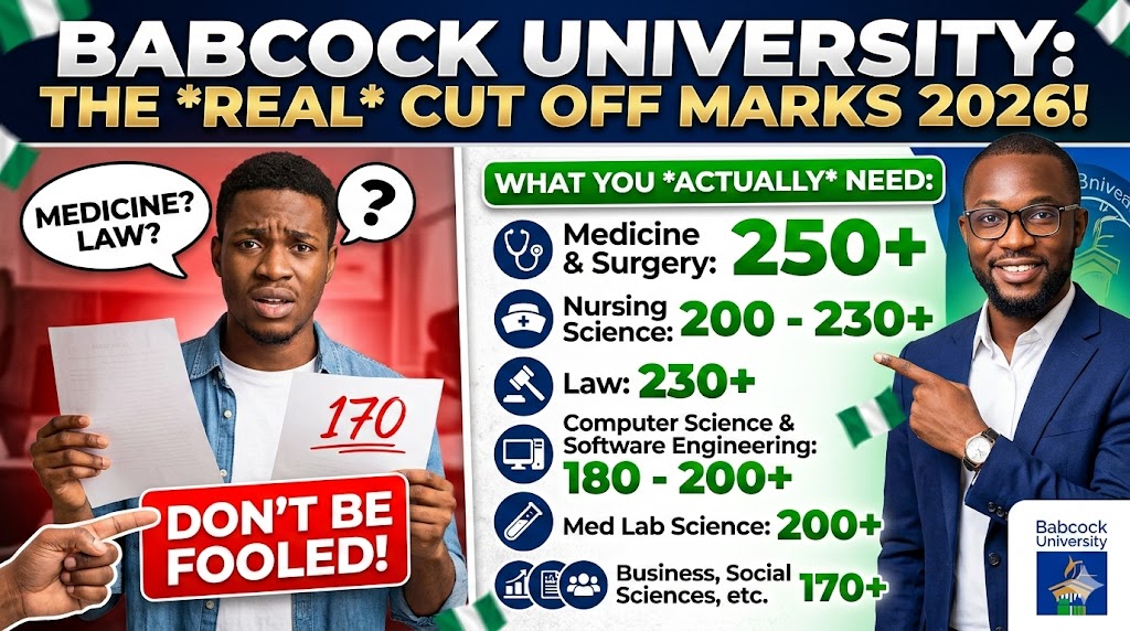 List of Babcock University Cut Off Marks For all Courses