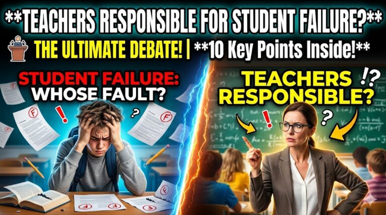 10 Debate Points on Teachers Are Responsible for Students Failure Debate
