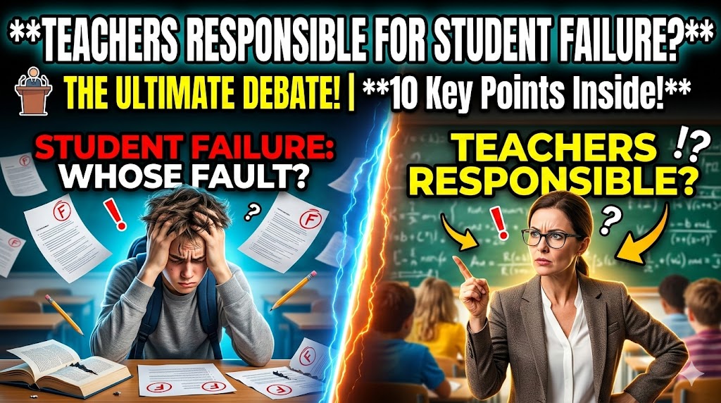 10 Debate Points on Teachers Are Responsible for Students Failure Debate