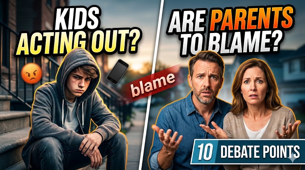 10 Debate Points: Parents Are to Be Blamed for the Misconduct of Their Children