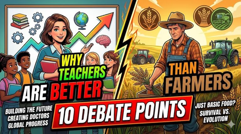 Why Teachers Are Better Than Farmers: 10 Debate Points