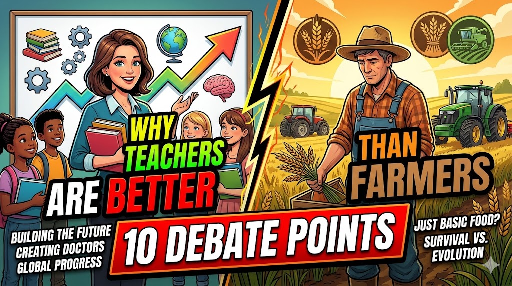 Why Teachers Are Better Than Farmers: 10 Debate Points